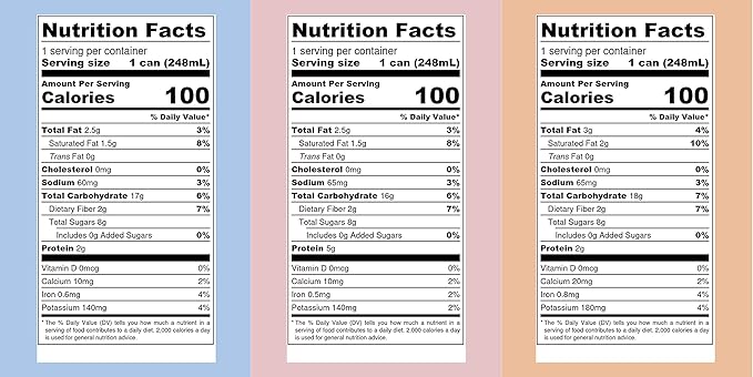 Pop & Bottle, Oat Milk Lattes - Cold Brew, Maca, Antioxidants, Ashwagandha, MCT Oil, Collagen, Organic, Diary Free, Gluten Free, Lightly Sweetened with Dates - Variety, 8 Fl Oz (12 Pack)
