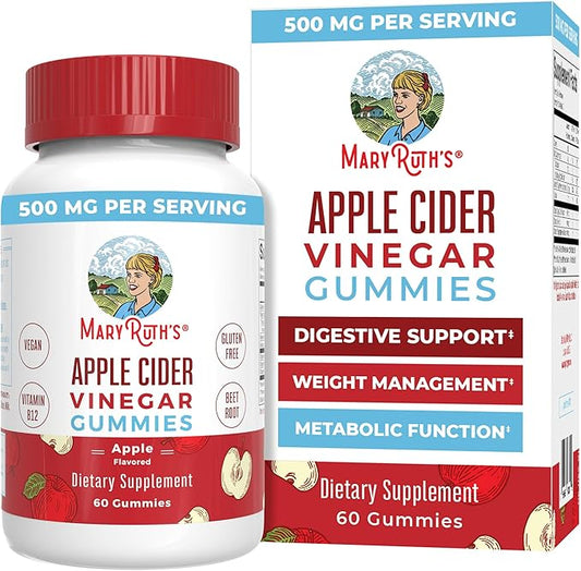 MaryRuth Organics Apple Cider Vinegar Gummies 60 Count