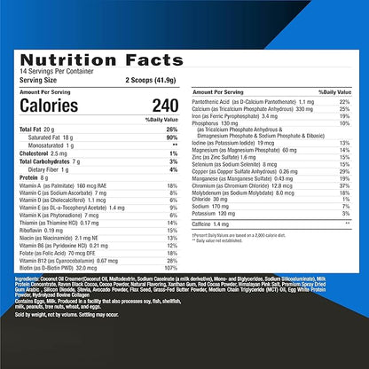 Keto Science Ketogenic Meal Shake Chocolate (14 servings), 20.49 Oz