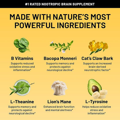 Prime Brain Supplement B12 & 90 Vegan