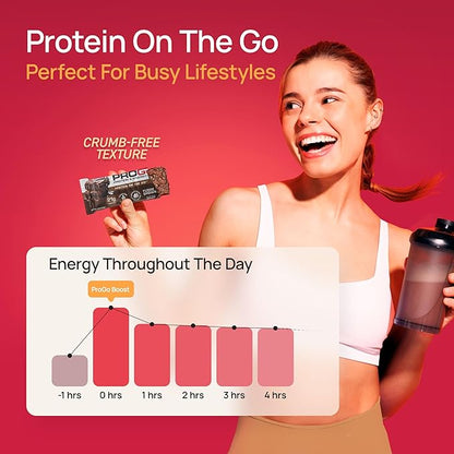 ProGo Protein Bars, Energy Bars – Up to 22g Clean Protein, 95% Pure Isolate for Muscle Growth, Collagen for Recovery, Low Calorie, Sweetened w/Honey & Peanut Butter (20-Count, Variety Pack)