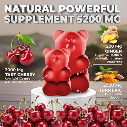 [Ultra Strength] Tart Cherry Gummies Extract 5200 Mg