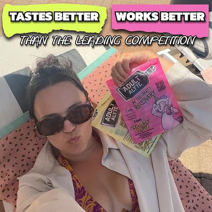 After Alcohol Aid Wellness Vitamins I Restore Better Mornings I Dihydromyricetin DHM & B Vitamins Complex I Antioxidants Supplement and Liver Support I 5 Powder Stick Drink Packets I Unicorn Candy