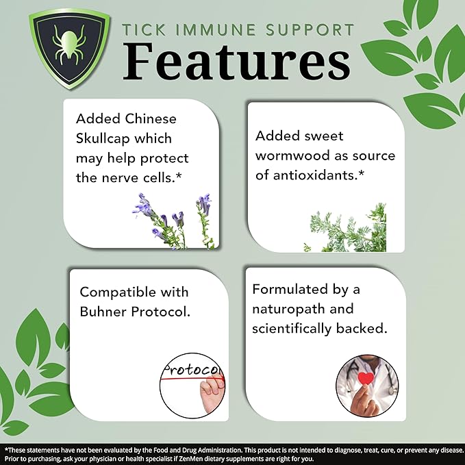 Tick Immune Support Supplement 90 Vegan