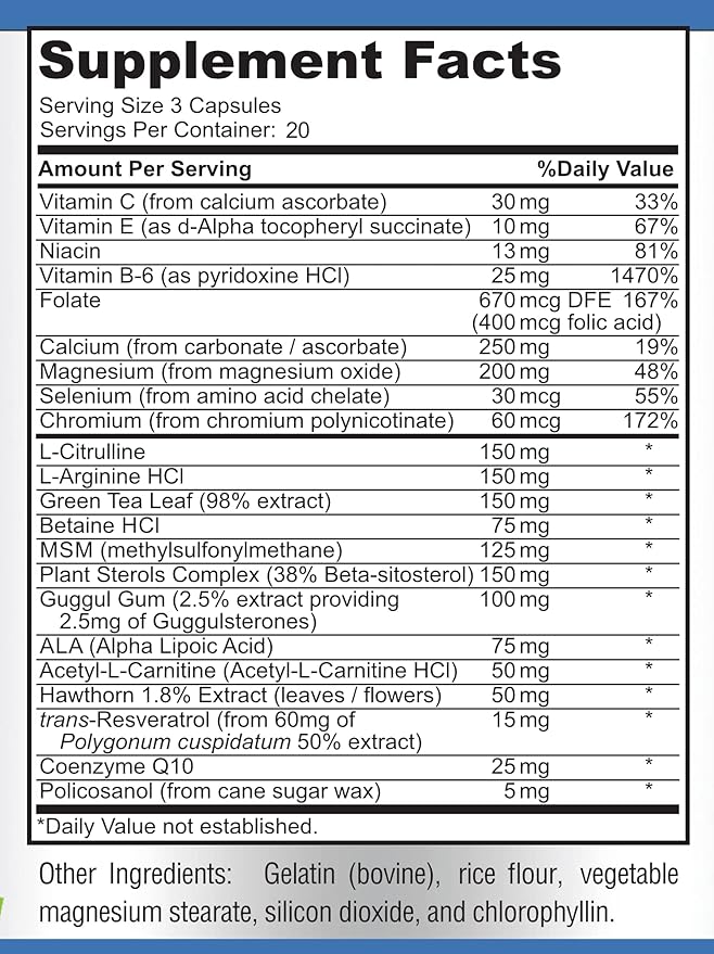 Heart Health Supplement 60 Capsules