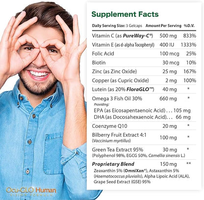 Ocu-GLO Human Vision Formula Eye Health 90ct