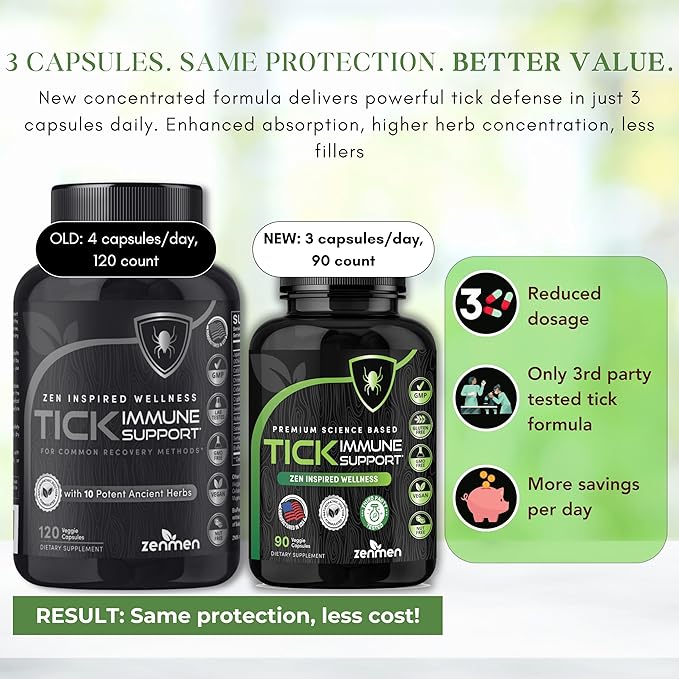 Tick Immune Support Supplement 90 Vegan