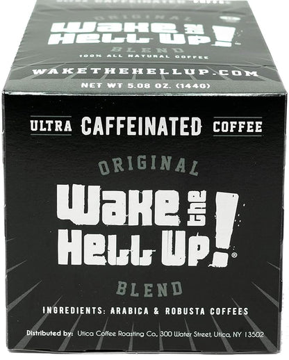 Wake The Hell Up! Ultra-Caffeinated Dark Roast Single Serve Coffee Pods | 12 CT, 2.0 Compatible