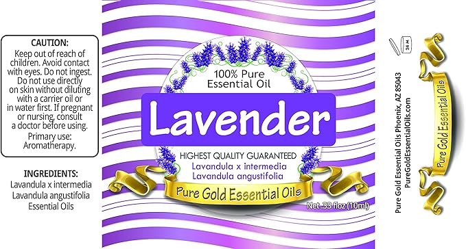 Pure Gold Essential Oils 0.33 Fluid