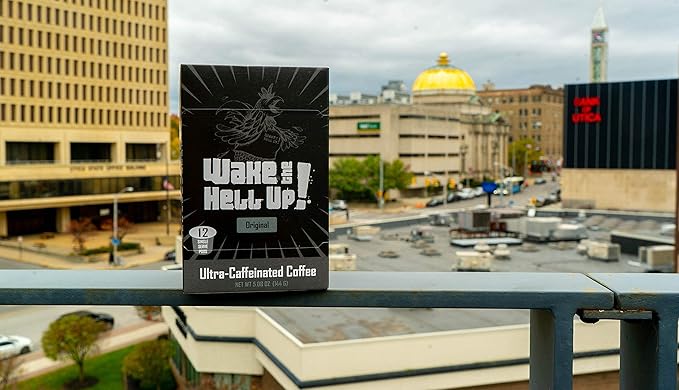 Wake The Hell Up! Ultra-Caffeinated Dark Roast Single Serve Coffee Pods | 12 CT, 2.0 Compatible