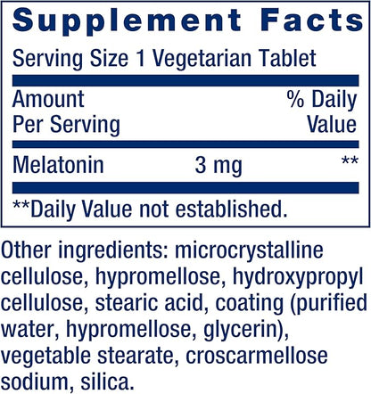 Life Extension Melatonin 6 Hour Timed 3 mg 60 Count