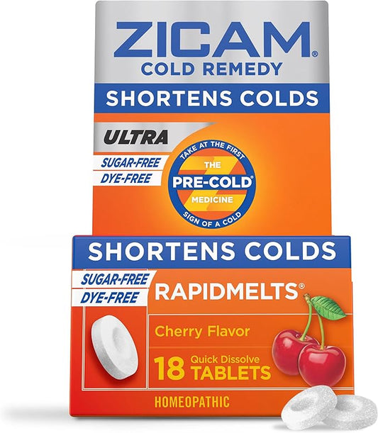 Zicam Cold Remedy Zinc Rapidmelts, Cherry 18 Count 1)