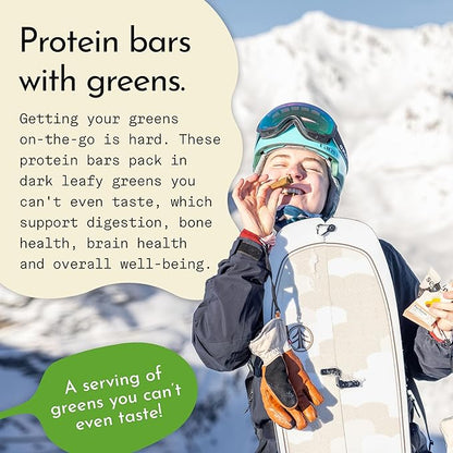 Send Bars Plant-Based Vegan Healthy Protein Bars, With Greens (Banana Bread, 8 Bars) – Increase Your Focus, Tolerance For Stress & Physical Output With Organic Ingredients