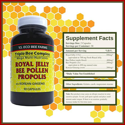 Worldwide Nutrition Y.S. Eco Bee Farms 90 Ct