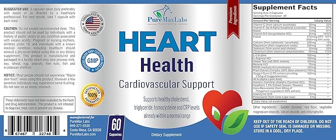 Heart Health Supplement 60 Capsules