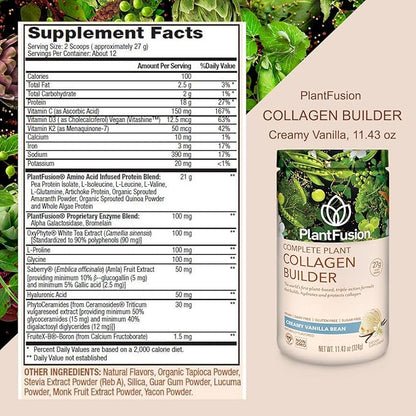 PlantFusion Vegan Collagen Powder 11.43 oz