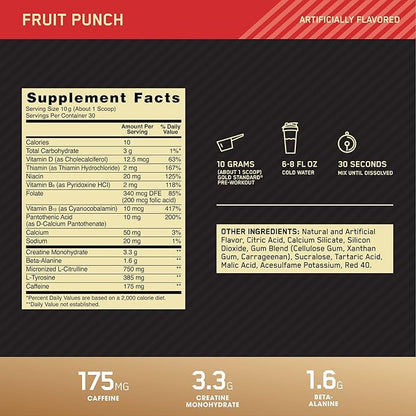 OPTIMUM NUTRITION Gold Standard Pre-Workout 30 Servings
