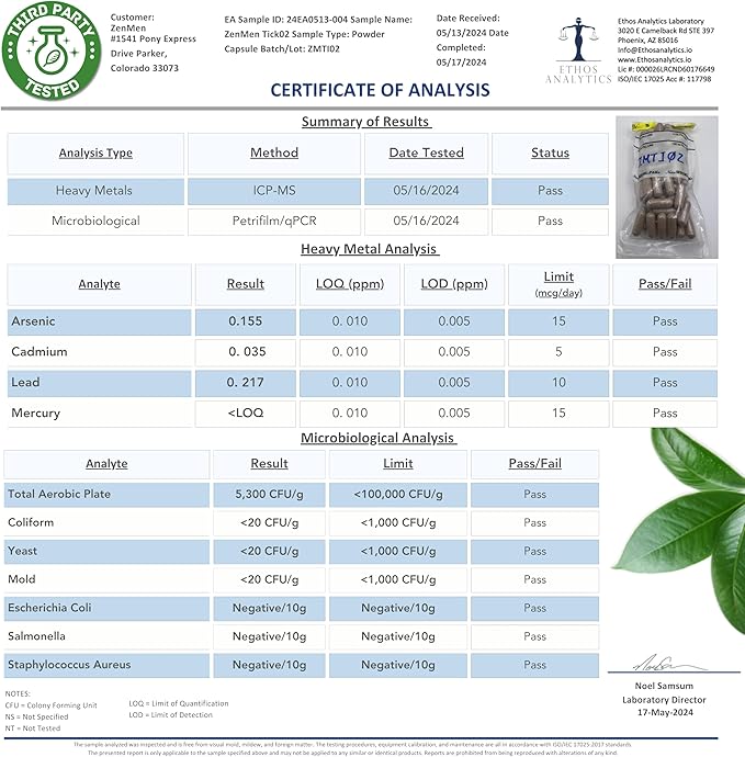 Tick Immune Support Supplement 90 Vegan