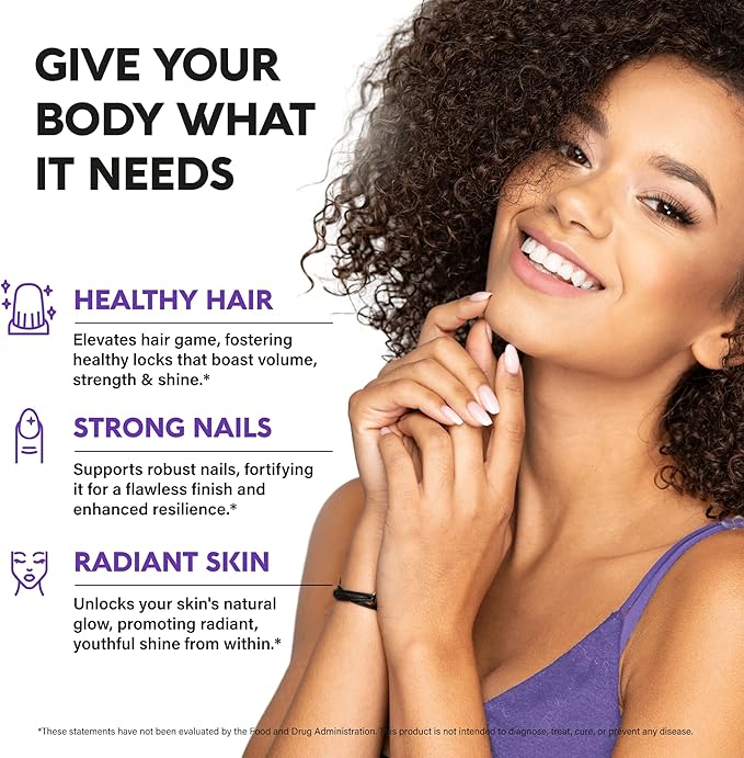 Liquid Biotin & Collagen 60000 mcg B7 Supplement 98% Faster