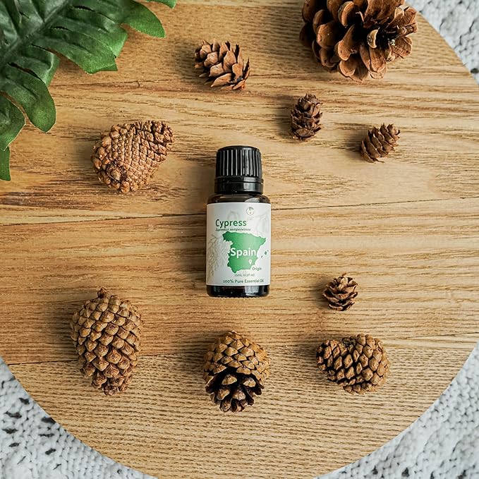 Cypress Essential Oil (15ml) - Direct from Essential Oils SL in Spain - Pure Essential Oil for Diffusers and Aromatherapy | 100% Pure Therapeutic Grade