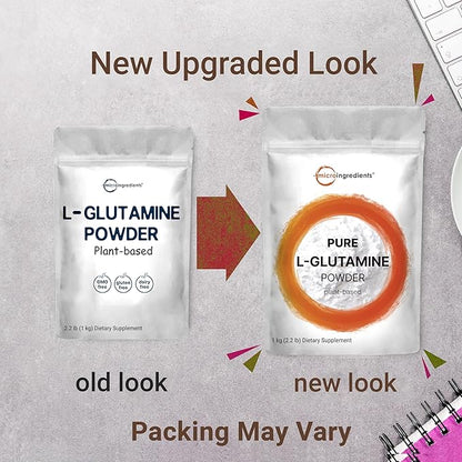 L Glutamine Powder Gut Health, 1Kg, 100% Pure,