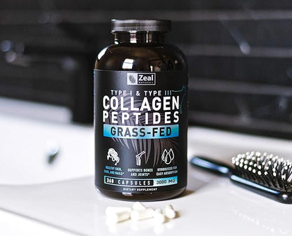 Zeal Naturals Collagen Peptides Collagen Pills (360 Capsules)