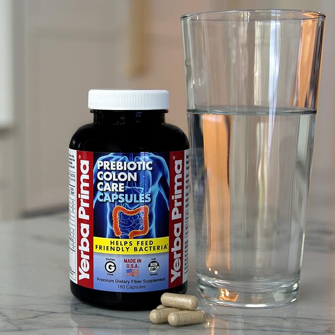 Yerba Prima Prebiotics Colon Care Fiber 180 Capsules