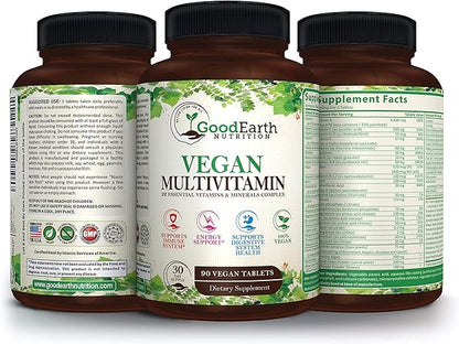 Vegan Multivitamins for Men & Women D3 ,