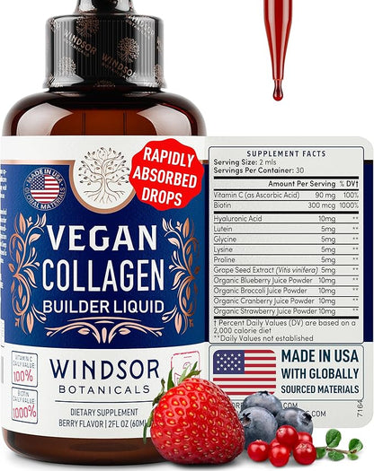 Vegan Collagen Builder Liquid Supplement 60ml, 30 30 Day