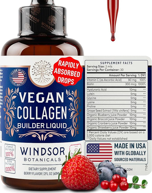 Vegan Collagen Builder Liquid Supplement 60ml, 30 30 Day